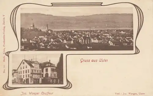Suisse: Carte de vue Uster..