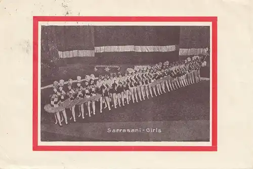 Schweiz: 1930: Sarasani Girls von Basel nach Nidda