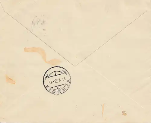 Schweiz: 1933: Eilbote, Einschreiben, Payerne nach Versoix