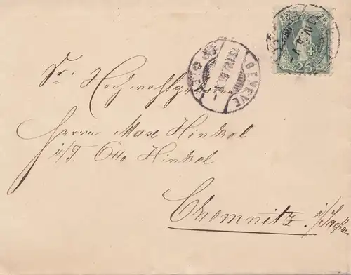 Suisse: 1886: Genève après Chemnitz