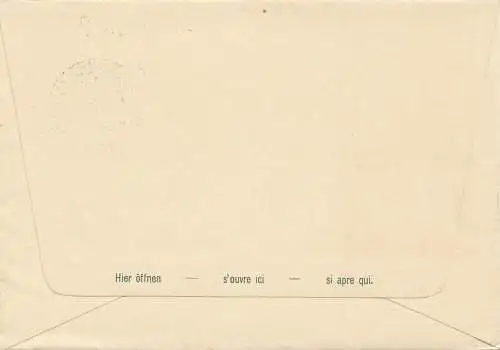 Ganzsache: 1914: Ausstellungsbrief Landesausstellung Bern