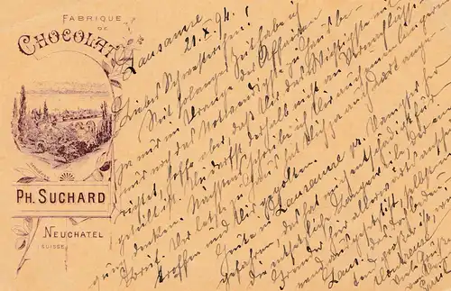 Suisse: Toute l'affaire 1894: Lausanne vers Braunschweig