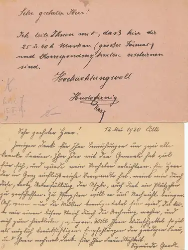 Serbie: 4x entier à 1920, couru