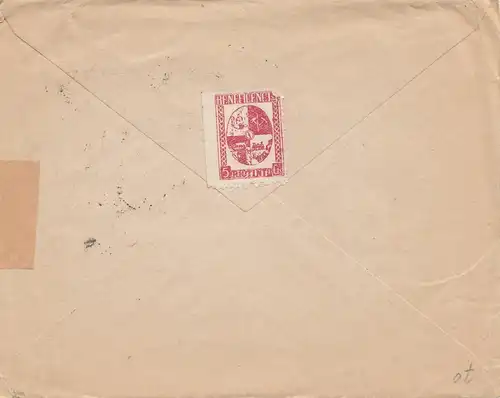Spanien: 1938: Brief Sevjlla nach London, Zensur