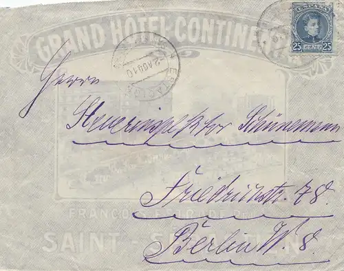 Spanien: 1910: Saint Sebastien nach Berlin