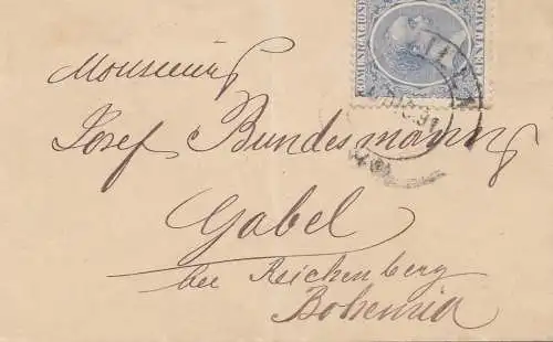 Espagne: 1891: Lettre à fourchette/bohème