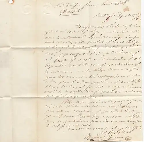 Espagne: 1851: Lettres.....