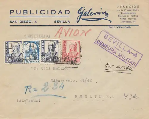 Espagne: 1937: Séville à Berlin, censure