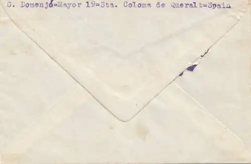 Espagne: 1951: Coloma de Queral vers Hesselbach