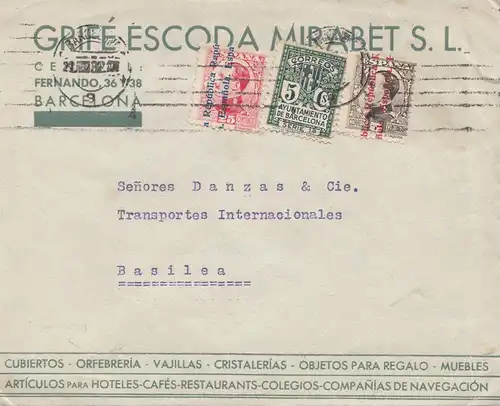 Espagne: 1932: Barcelone vers Basilea