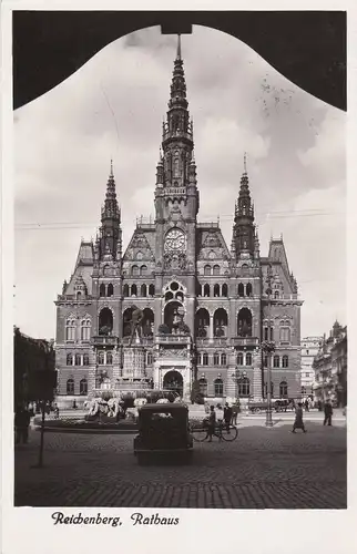 Sudetenland: Reichenberg MiNr. 137, cacheté sur la carte