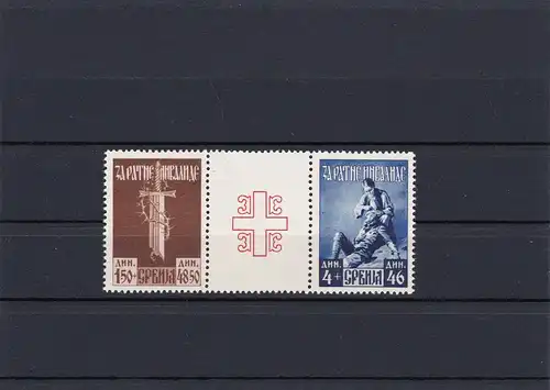 Serbie: Minn° 90, 91 II, frais de port **