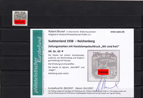 Sudetenland: Marques de presse: Richeenberg, Min. 63*