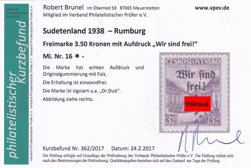 Sudetenland: Rumburg, MiNr. 13a, 16, 19, 50, *