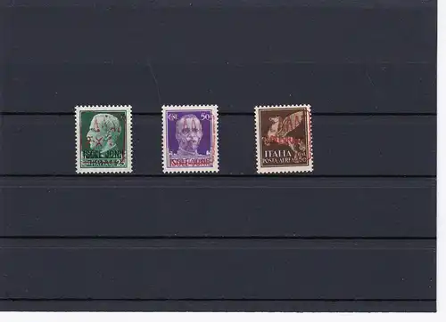 Zante: MI Nr. 1-3 II, **, timbres de vol