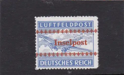 Feldpost: Inselpost Kreta-Lokalaufdruck; MiNr. 7B, **, BPP Attest