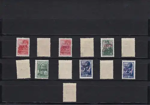 Litauen: MiNr. 4-9 a-c, kpl., **