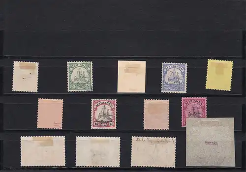 Marianen: MiNr. 7-19, gestempelt