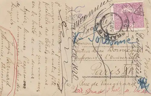 Tschecheslowakei: 1920: Ansichtskarte Prag, Sportfest, nach Paris