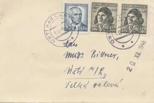 République tchèque: 1945: Lettre. .