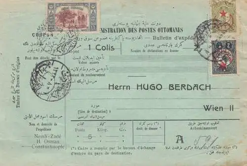 Türkei: Paketkarte Constantinople