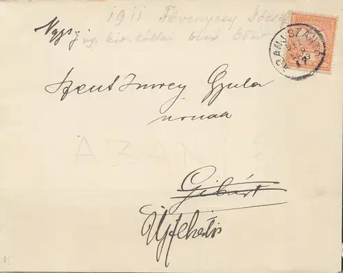 Hongrie: 1917: Lettre de deuil avec une grande annonce de tristesse