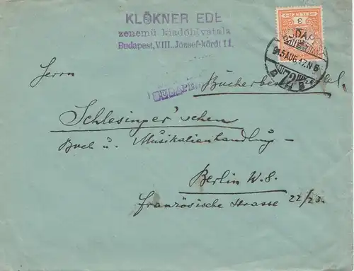 1915: Budapest nach Berlin, Zensur