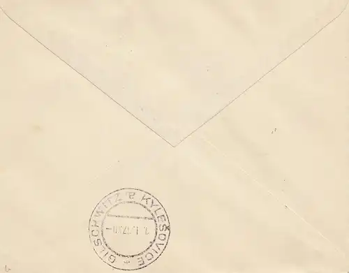 Hongrie: 1930: Lettre de Budapest à Troppau, FDC