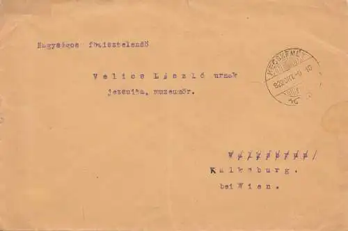 Hongrie: 1922: Kecskemet vers Kalkaburg