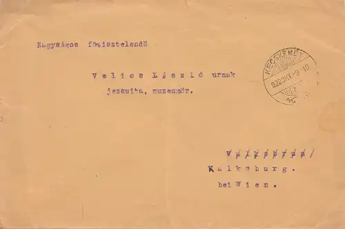 Ungarn: 1922: Kecskemet nach Kalkaburg