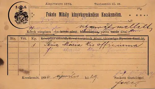 Hongrie: 1898: Tout à fait après Ratisbonne