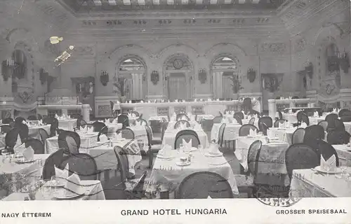 Ungarn: 1929: Ansichtskarte Budapest Grand Hotel nach Istanbul