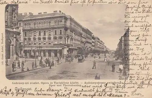 Ungarn: 1902: AK Budapest Oper