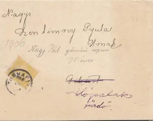 Ungarn: 1906: Trauer-Brief