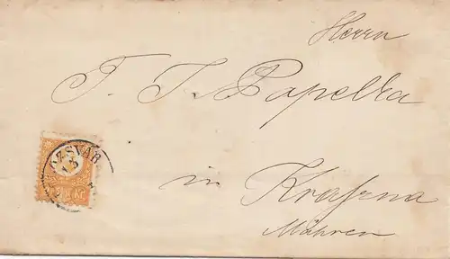 Ungarn: 1873 Klausenburg nach Mähren