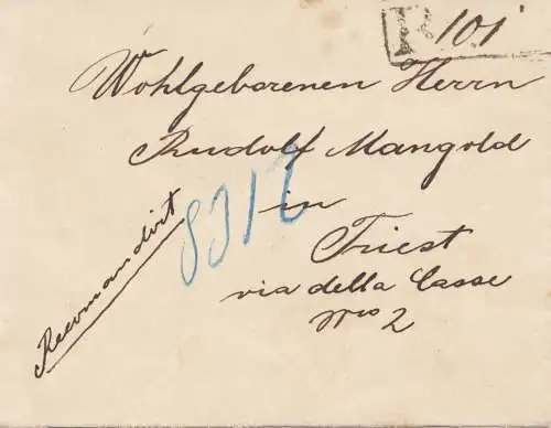 Hongrie: 1888: Lettre à Trieste