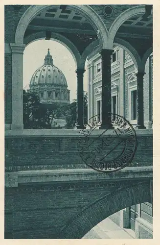 Vatikan: 1938: Ansichtskarte als Einschreiben 