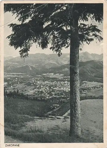 GG: AK avec le cachet spécial Zakopane Festival des sports de montagne 1941