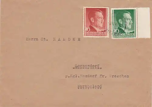 GG: Krasnik, vers Lorenzdorf, arrière Vignette: Antychryst - Bolszewik