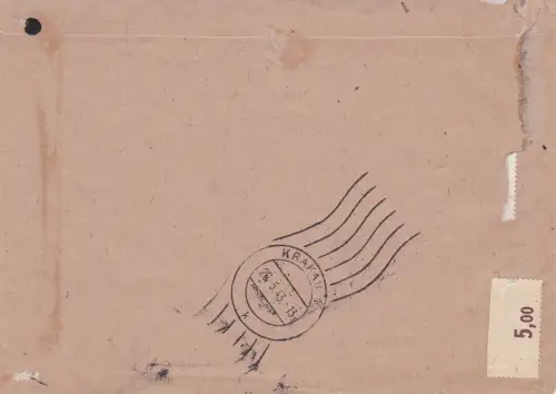 GG: Nachnahme Einschreiben von Dresden nach Krakau