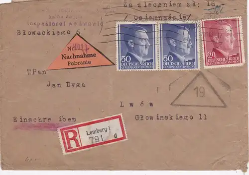 GG: lettre recommandée de Lemberg
