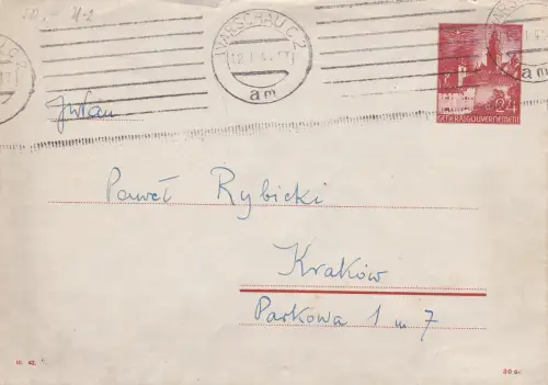 GG: Generalgouvernement Ganzsache U2/02 von Warschau