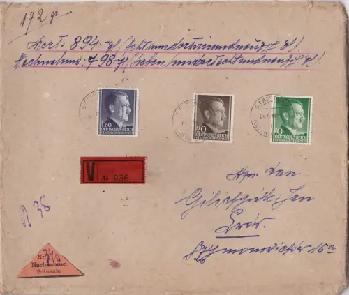 GG: Lettre de valeur Acceptation Stanislaw en carton, épais