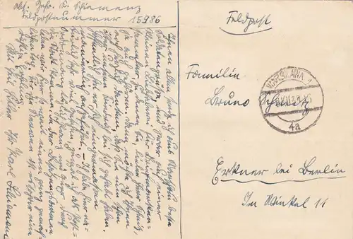 GG: Gedenkarte G1, langes f, versandt am 06.12.39 aus Warschau