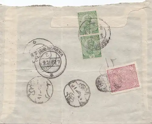 Afghanistan: 1927: Landikhana, India Postage nach Kabul