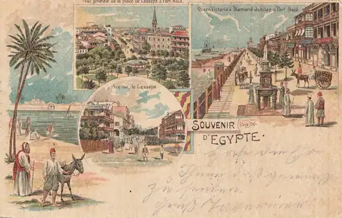 Égypte/Egypte: 1901: carte de visualisation