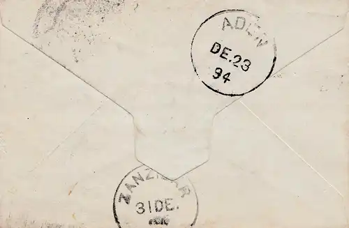 Égypte/Egypte: 1894: Cairo à Zanzibar