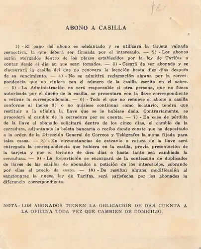 Argentine: 1941: Telegram..