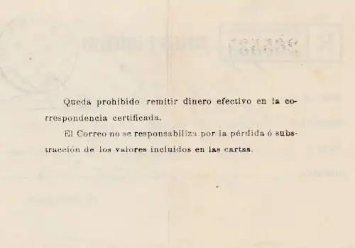 Argentinien: 1940: Einschreiben Correos Y Telegrafos