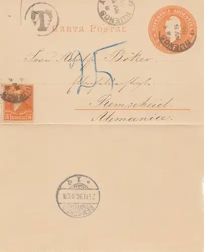 Argentine: 1896: Tout ce qui est arrivé à Remscheid, Taxe